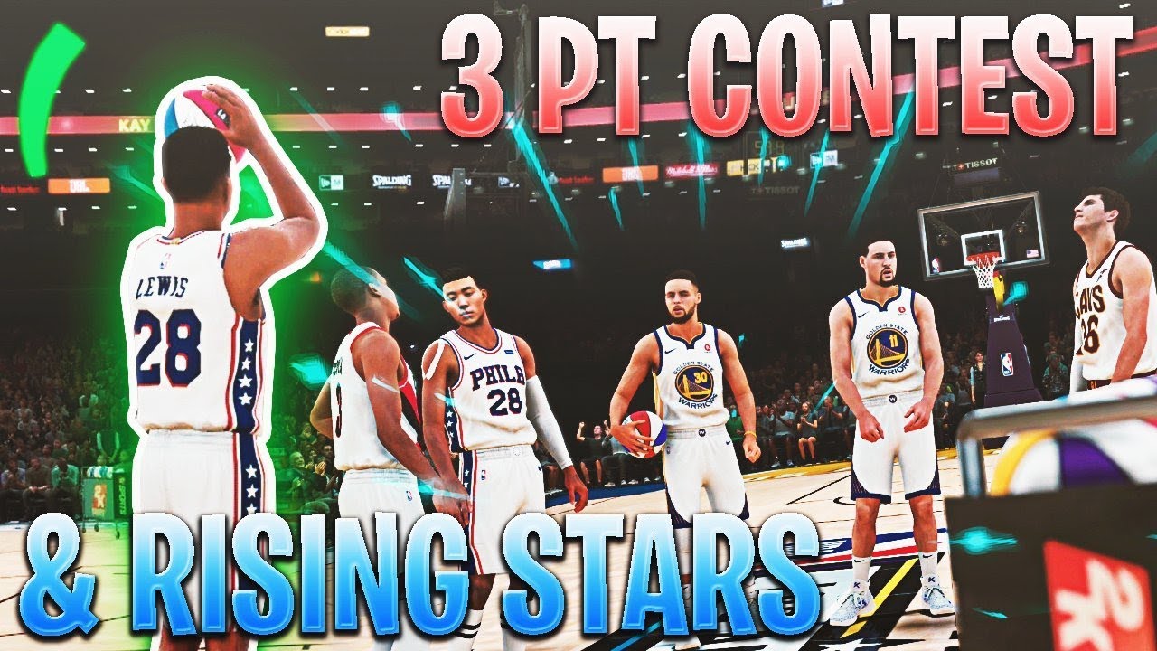 3 POINT CONTEST & RISING STARS CHALLENGE! All Star Weekend! NBA 2K18 MyCareer