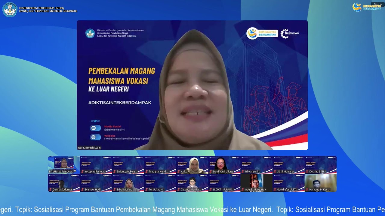 Sosialisasi Program Bantuan Pembekalan Magang Mahasiswa Vokasi ke Luar Negeri