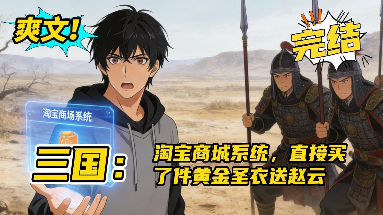 完结《三国：我靠淘宝当皇帝》穿越汉末，激活淘宝系统人口越多，淘宝币越多！ 王满仓囤粮安民，偶遇赵云，反手送上天秤座黄金圣衣！圣衣加身，赵云威震虎牢关，枪挑豪强！ #小说 #爽文