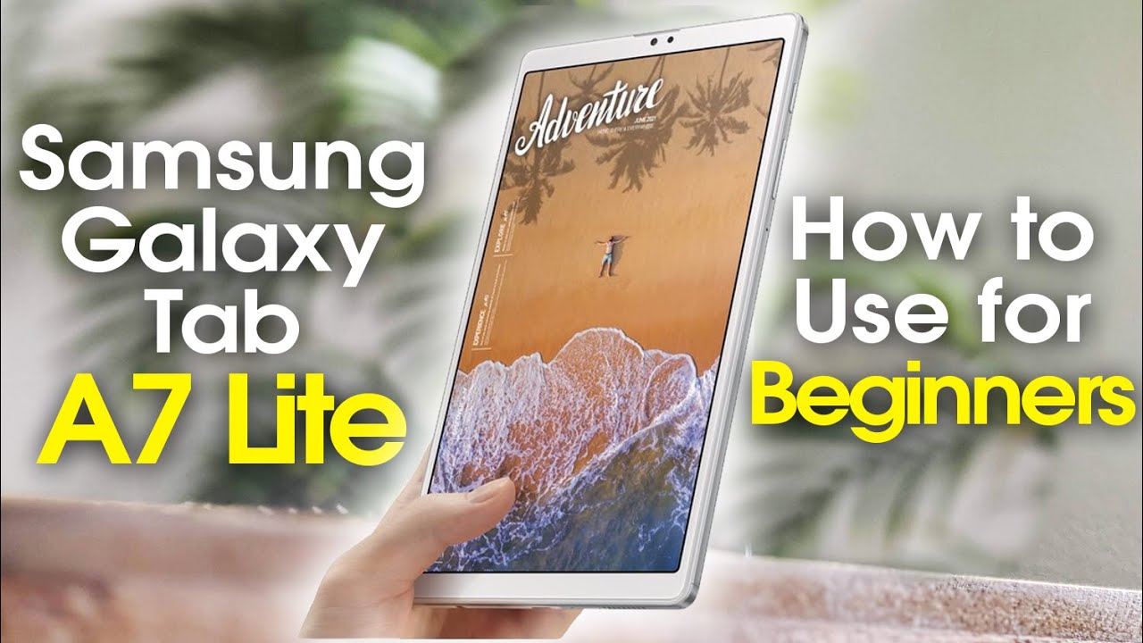 Samsung Galaxy Tab A7 Lite для начинающих (изучите основы за считанные минуты)