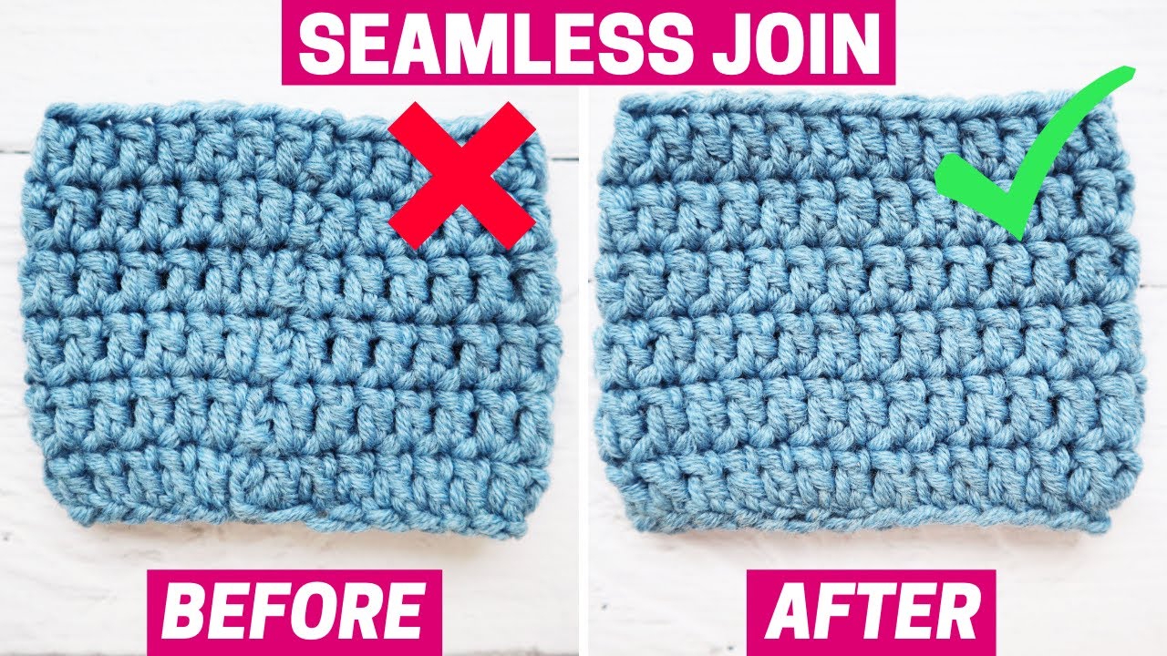 How to crochet invisible join | Seamless Join in Double Crochet
