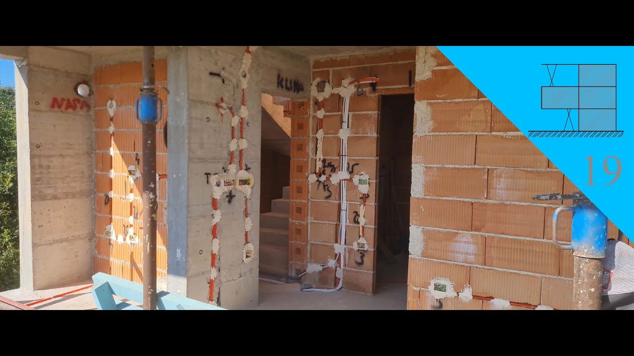 Izgradnja kuće ep19| Elan&Lean (instalacije; voda-kanalizacija, elektroinstalacija, klimatizacija)