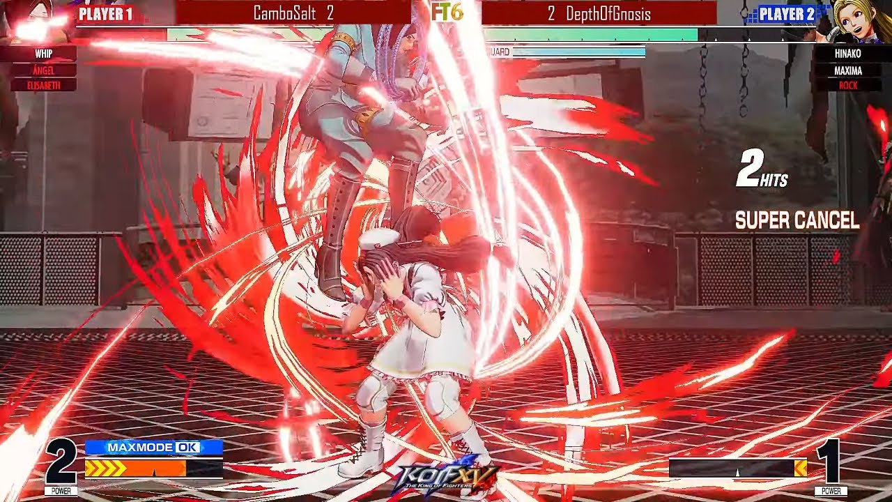 KOF XV - CamboSalt (Angel/Elisabeth/Whip) vs DepthOfGnosis (Rock/Hinako/Maxima) - Episode 2