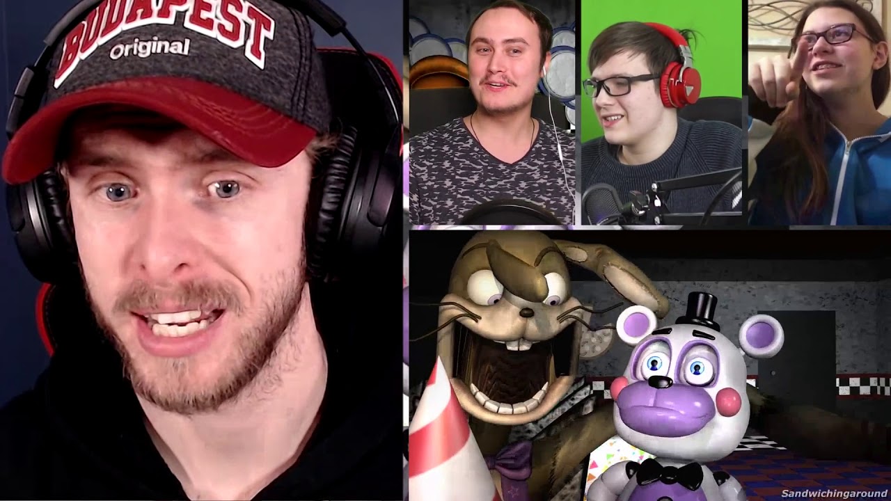 Fnaf VR Help Wanted Showtime Song (but it's cursed) [Fnaf SFM] [REACTION MASH-UP]#801