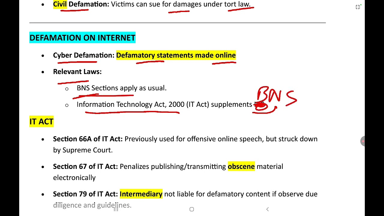 Defamation on Internet | Cyber Law