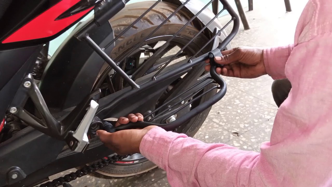 Installation of Ladies foot rest on Apache 200 4v bs4.