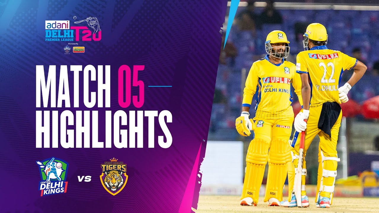 Central Delhi Kings Crush New Delhi Tigers by 9 Wickets | DPL 2025 5th Match