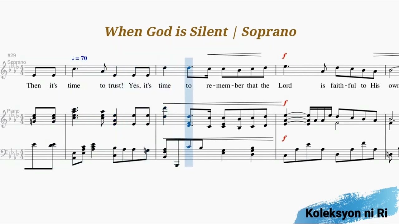 When God Is Silent | Soprano | Vocal Guide by Sis. Angeline Juanilllo