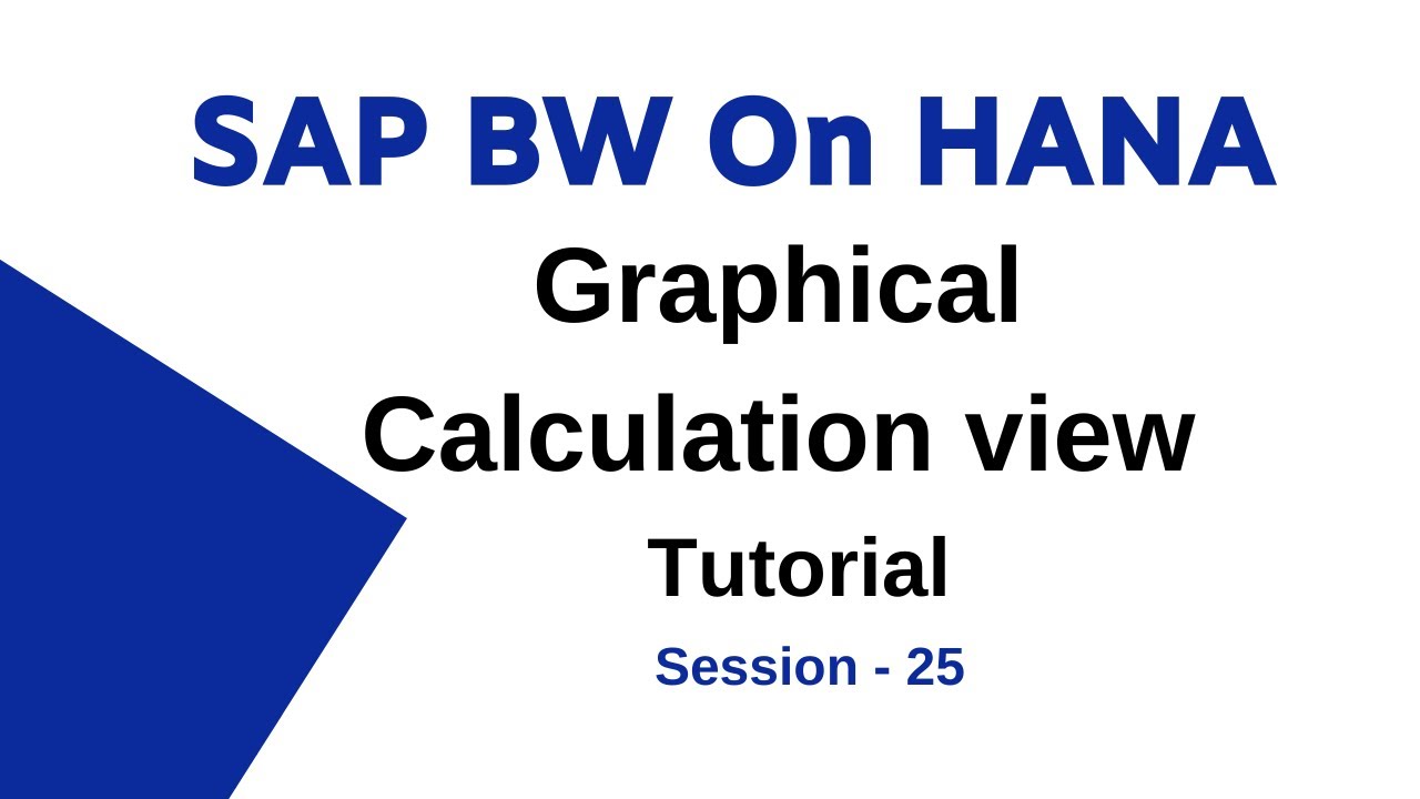 Graphical Calculation View in SAP S4 HANA | Calculation View Performance Session - 26