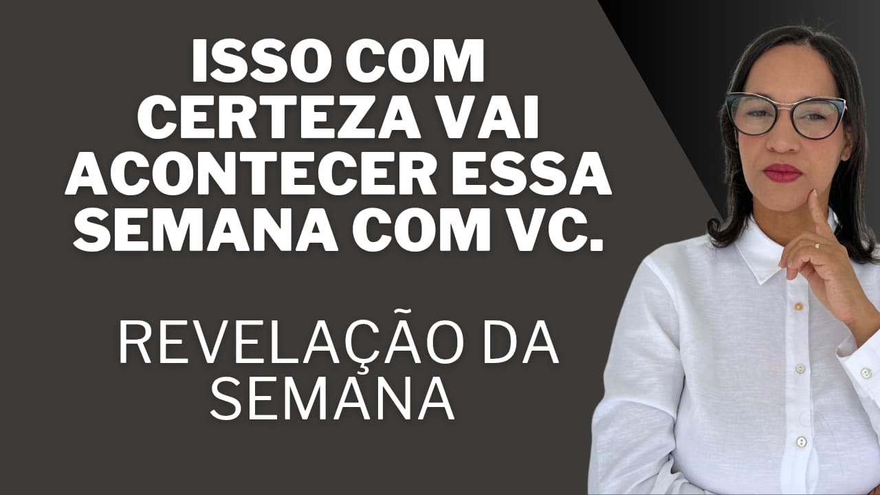 AO VIVO: Essa será a maior revelação da sua vida, isso vai acontecer essa semana.