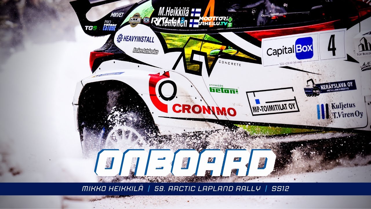 Onboard Of The Rally | Mikko Heikkilä | 59. Arctic Lapland Rally SS12