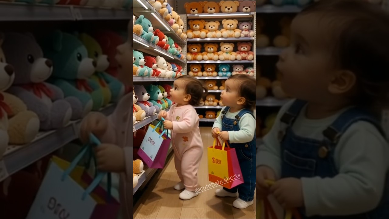 Teddy Bear Shopping by Kids #TeddyBear #shorts