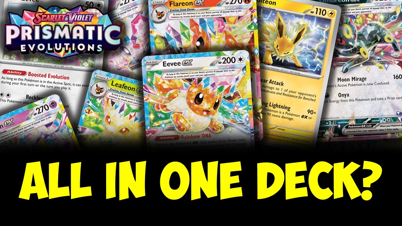 The Prismatic Evolutions Eeveelution Box Deck is here and Super Confusing!