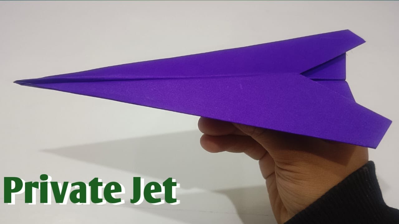 Paper Private Jet ✈️ | Amazing Origami Paper Craft Step by Step | Satisfying Paper Art