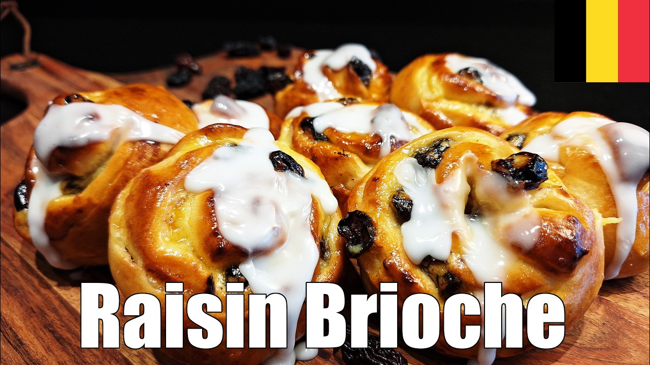 Classic Belgian Coffee Pastries ‘Koffiekoeken’: Raisin Brioche Recipe