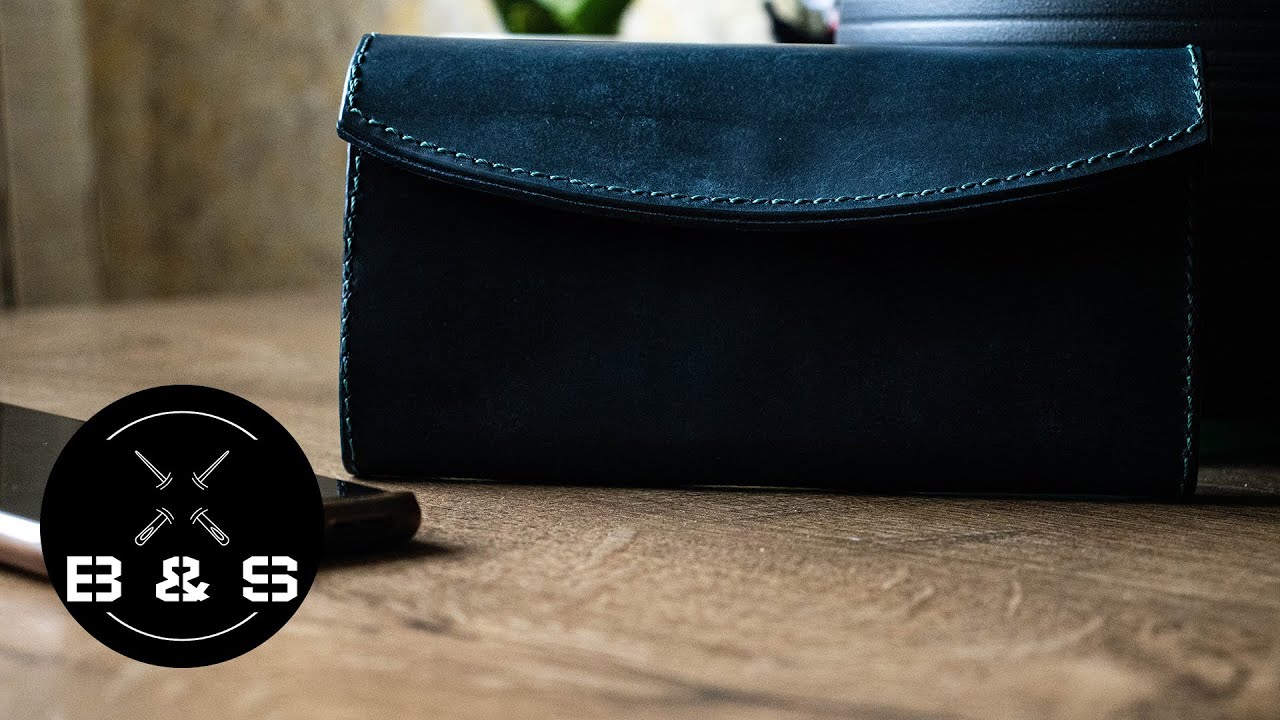 French Style Leather Long Wallet  - Build showcase #handmade  #leathercraft #fashion #women #french