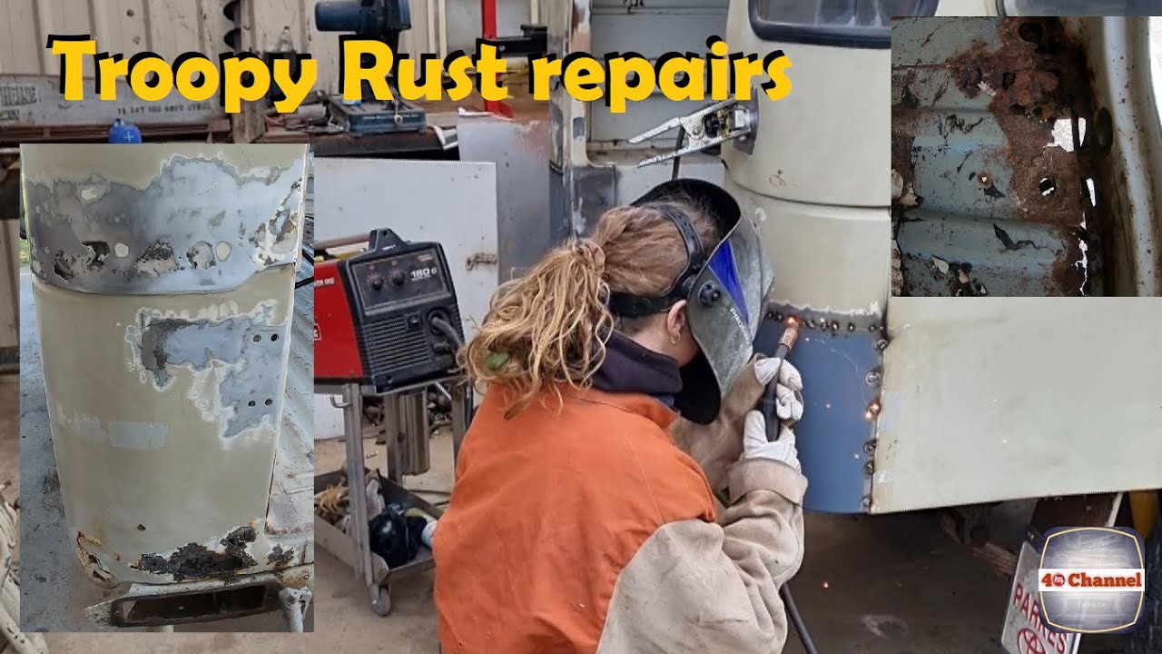 S2EP61 - Rust repairs and body work on the FJ45 troopy / FJ40, HJ47 - Cut, replace and repair.