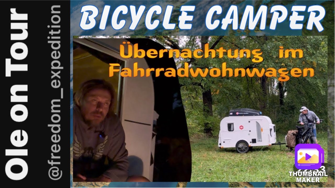 bike camper / bicycle trailer camping