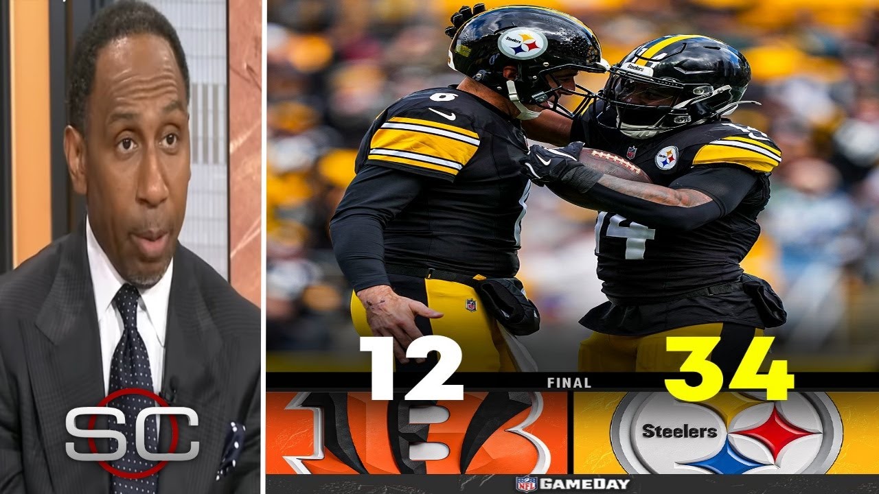 РЕАКЦИЯ ESPN: «СТИЛЕРС» ДОМИНИРУЮТ «БЕНГАЛС» СО СЧЕТОМ 34–12, НО ТРАВМА РОДЖЕРСА ОМРАЧАЕТ ВАЖНУЮ ...