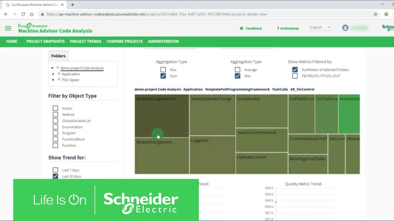 EcoStruxure Machine Expert - Machine Code Analysis