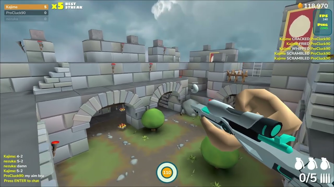 1v1 Against 'ProCluck90' - Shell Shockers