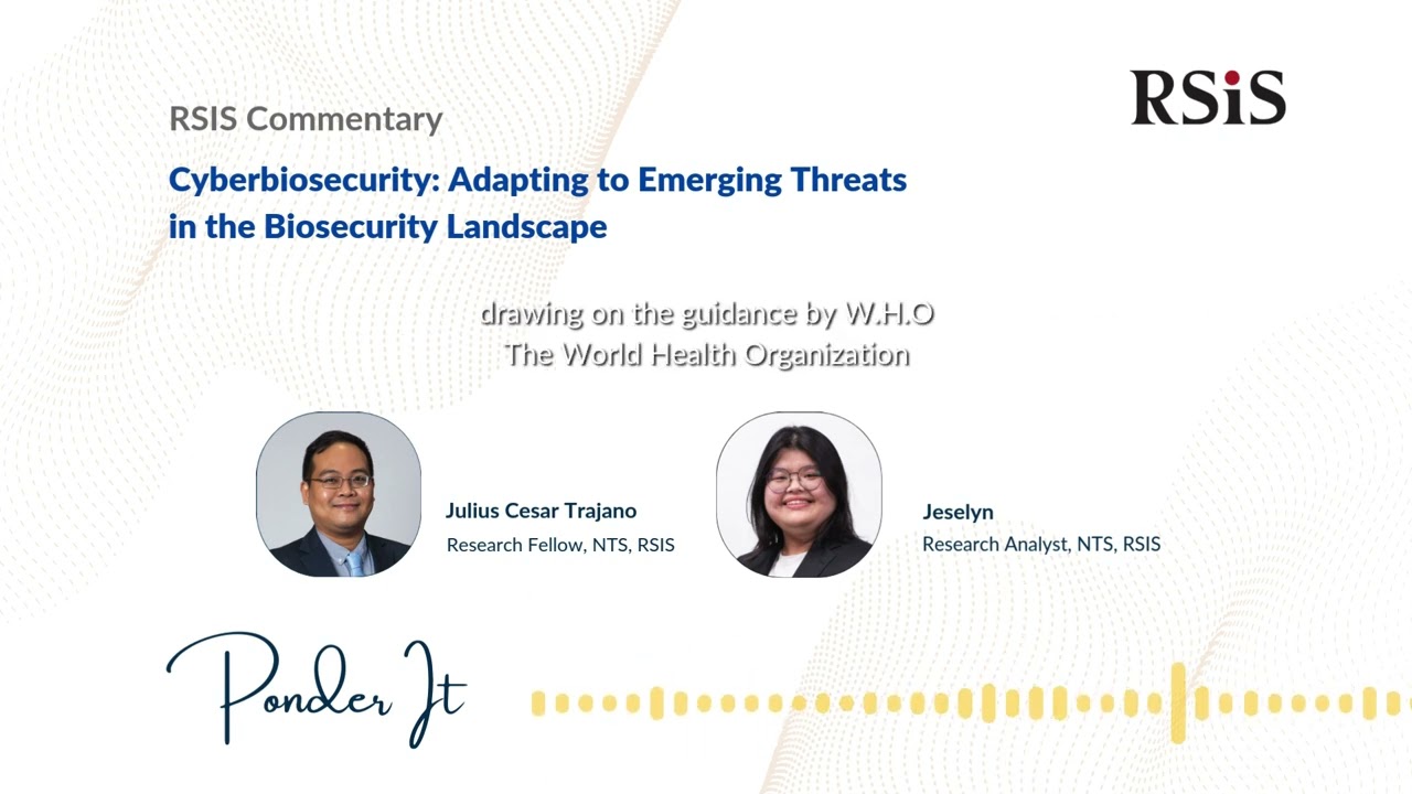 Ponder It: Cyberbiosecurity: Adapting to Emerging Threats in the Biosecurity Landscape