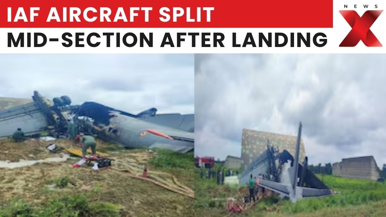 IAF Plane Crash in Jorhat | Aircraft Catches Fire During Landing | Rescue Ops Underway