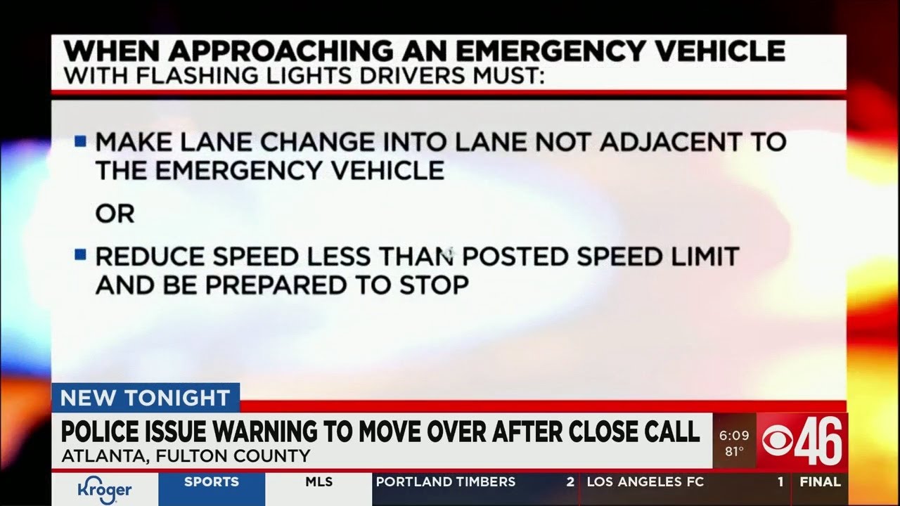 Police issue warning to move over after close call