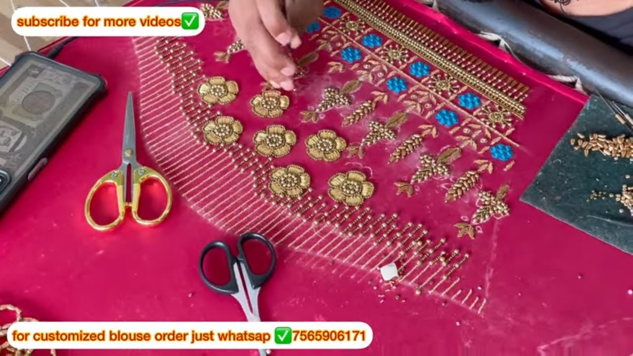 marriage blouse design making with normal niddels || easy tips and tricks in Enghlish