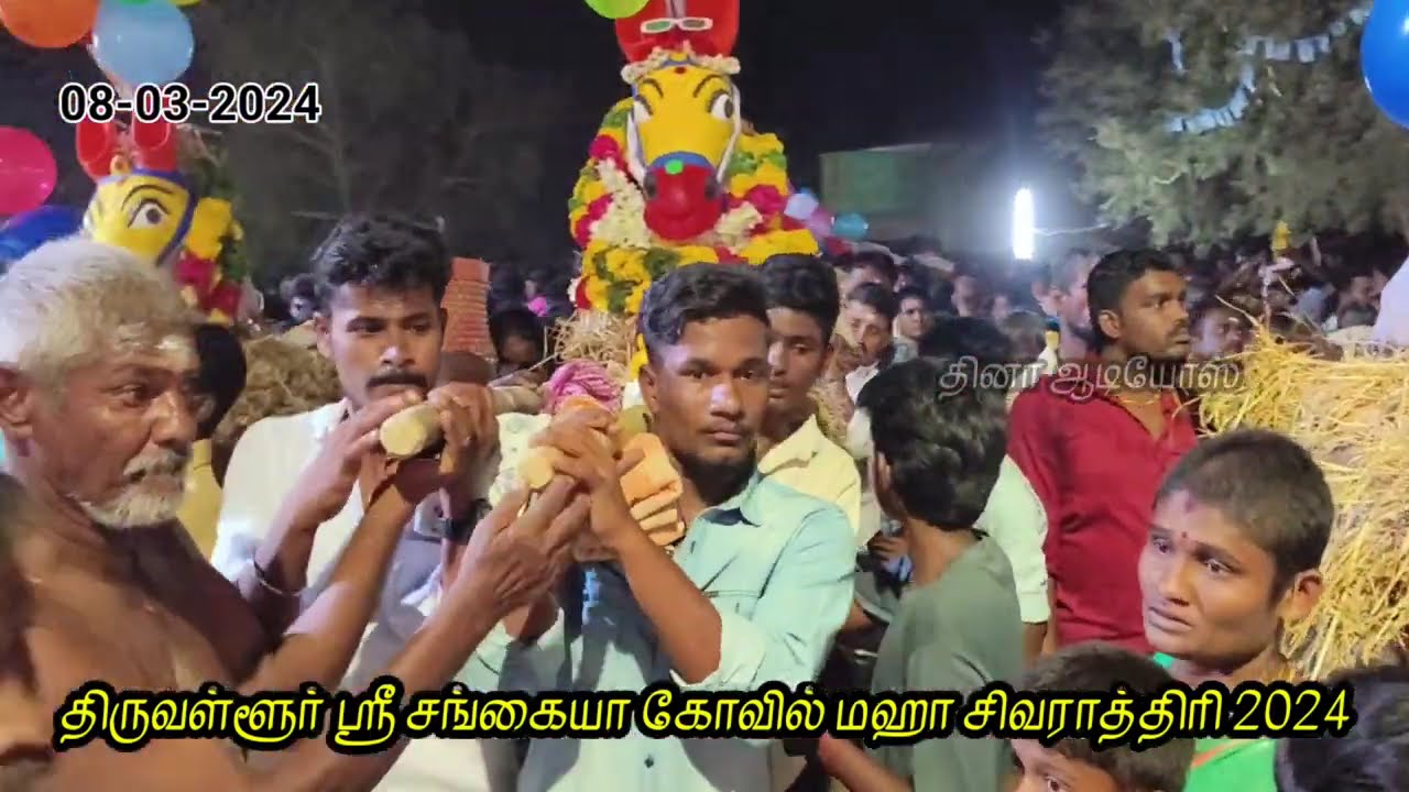 (Part 2) திருவள்ளூர் ஸ்ரீ சங்கையா கோவில் மகா சிவராத்திரி விழா || Mahasivaratri 2024 | Dhina Audios