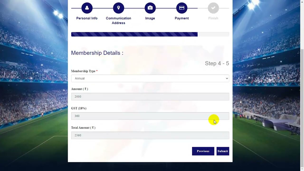 YMCA Physical Education - Membership Registration