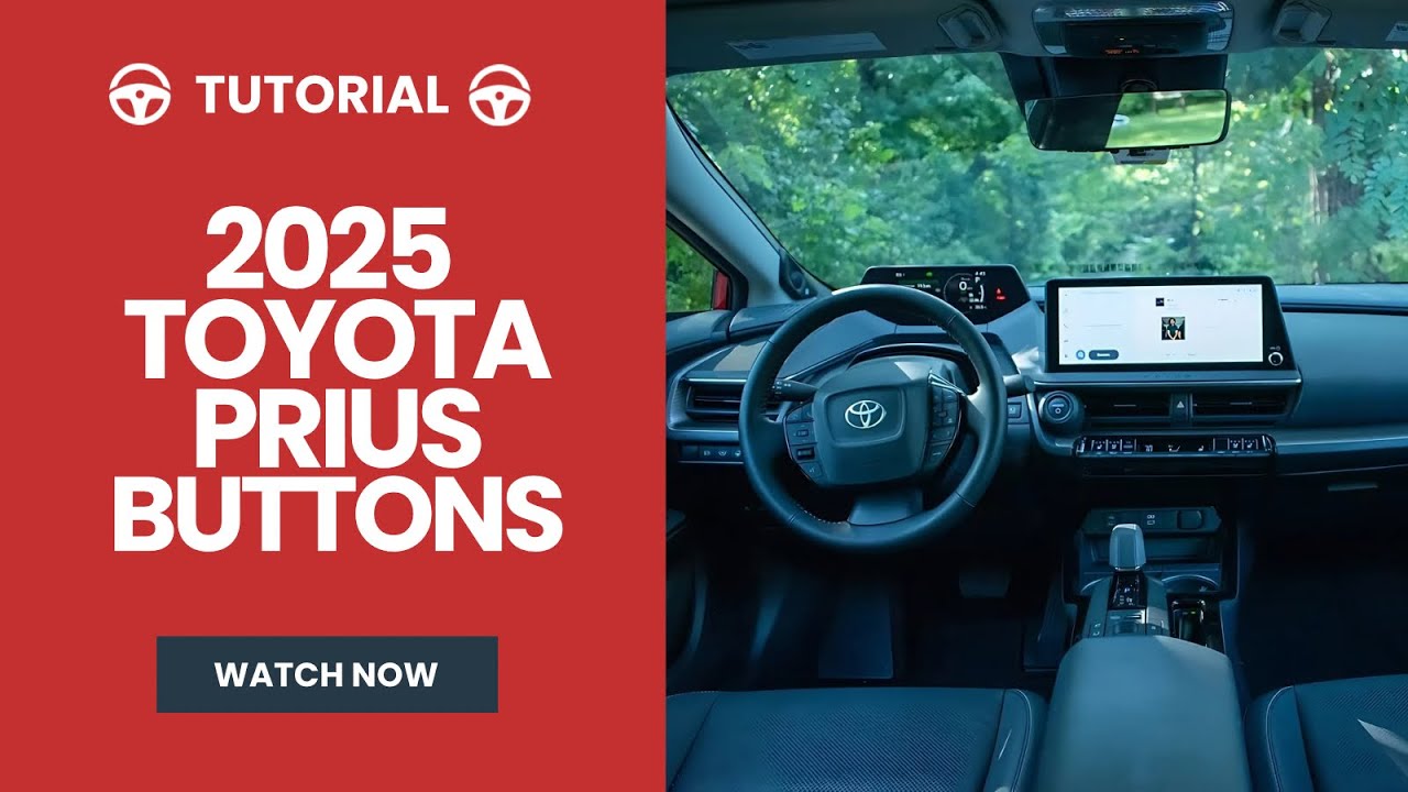 Кнопки Toyota Prius 2025 года | Учебное пособие