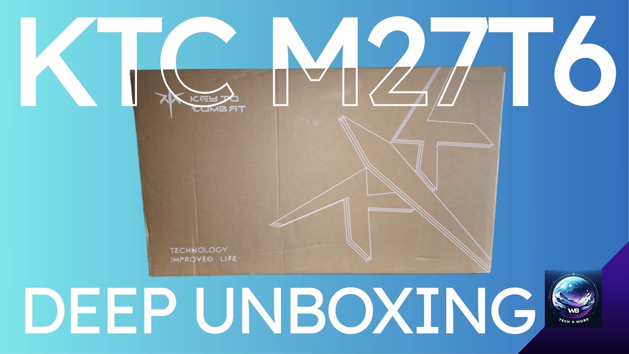 Монитор KTC M27T6 1440p VA 1152-зонный MiniLED | Подробная распаковка