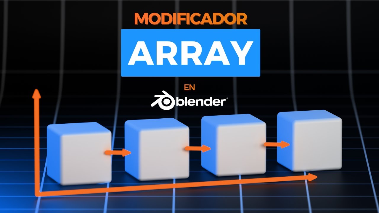 Modificador Array: qué hace y cómo usarlo | Array Modifier explained | Blender 4.5