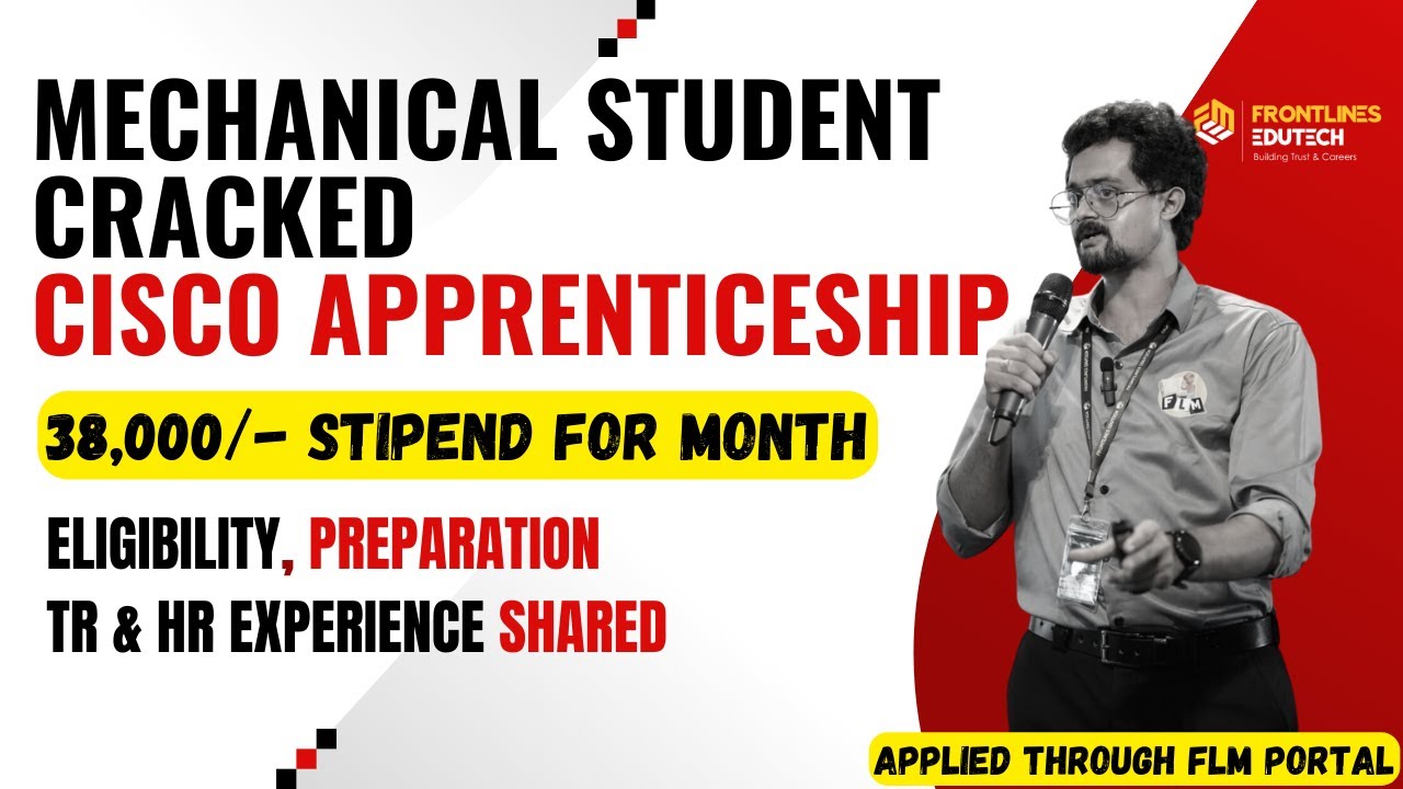 CISCO Apprenticeship || Eligibility, Hiring Process, Requirements || @Frontlinesmedia