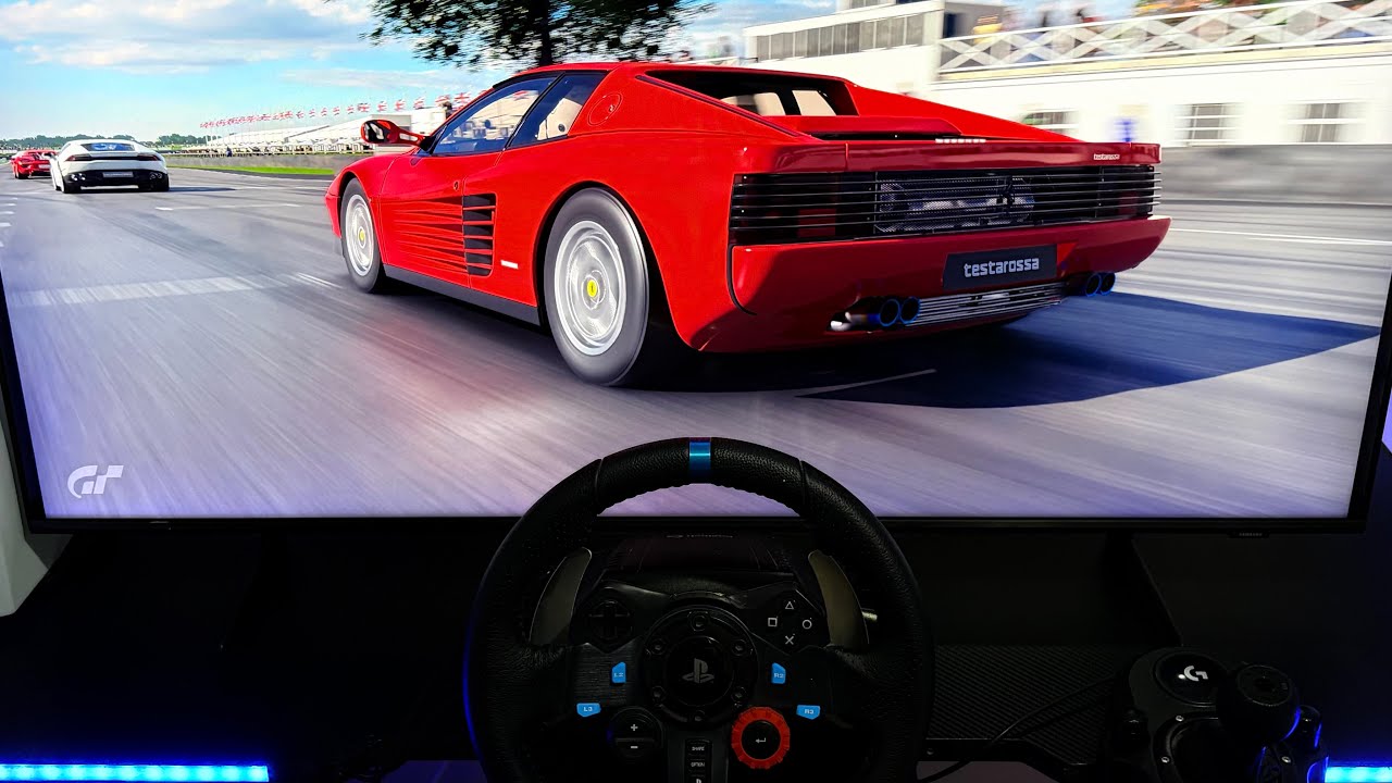 1991 ferrari testarossa 604 BHP | gran turismo 7 Logitech g29