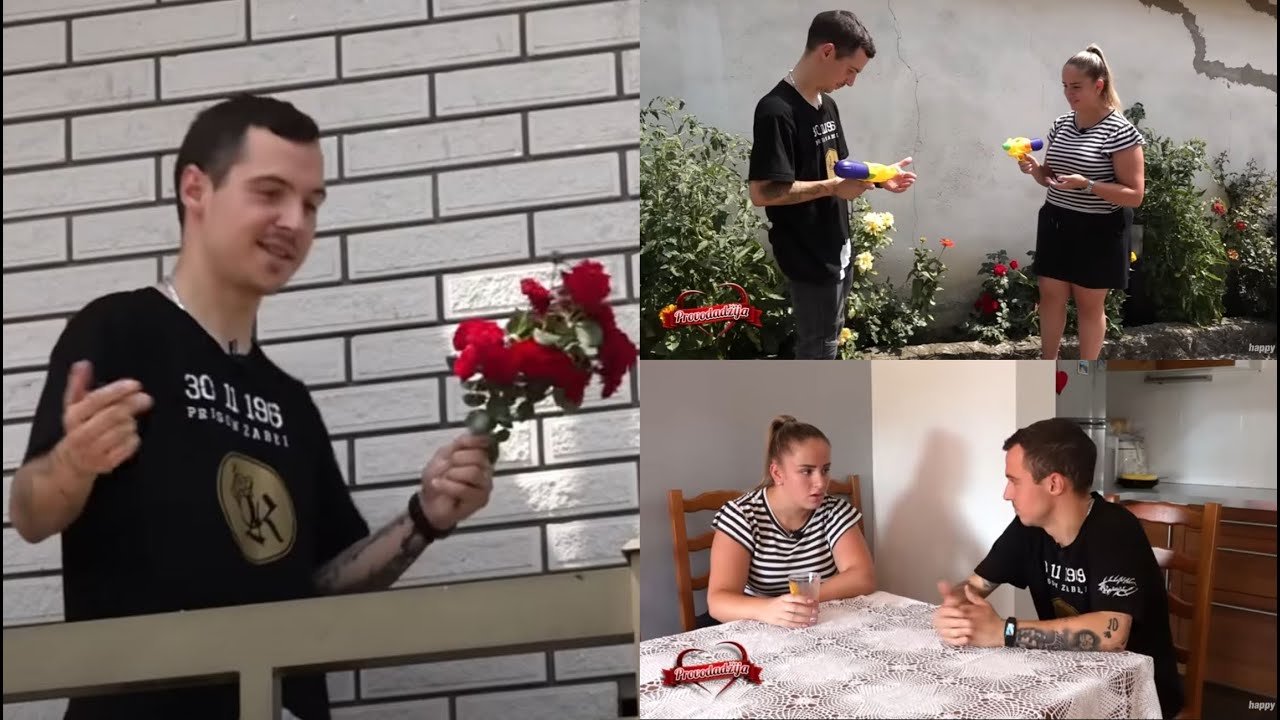 PROVODADZIJA - Simpaticni reper iz Francuske pokusava rimama i ruzama sa terase da osvoji nasu Teu!