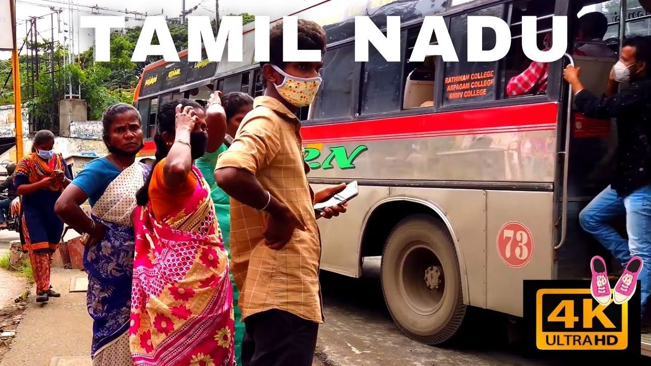 She' Walkin on THE STREETS of COIMBATORE CITY for the first time | Tamil Nadu in 4K - India Walks