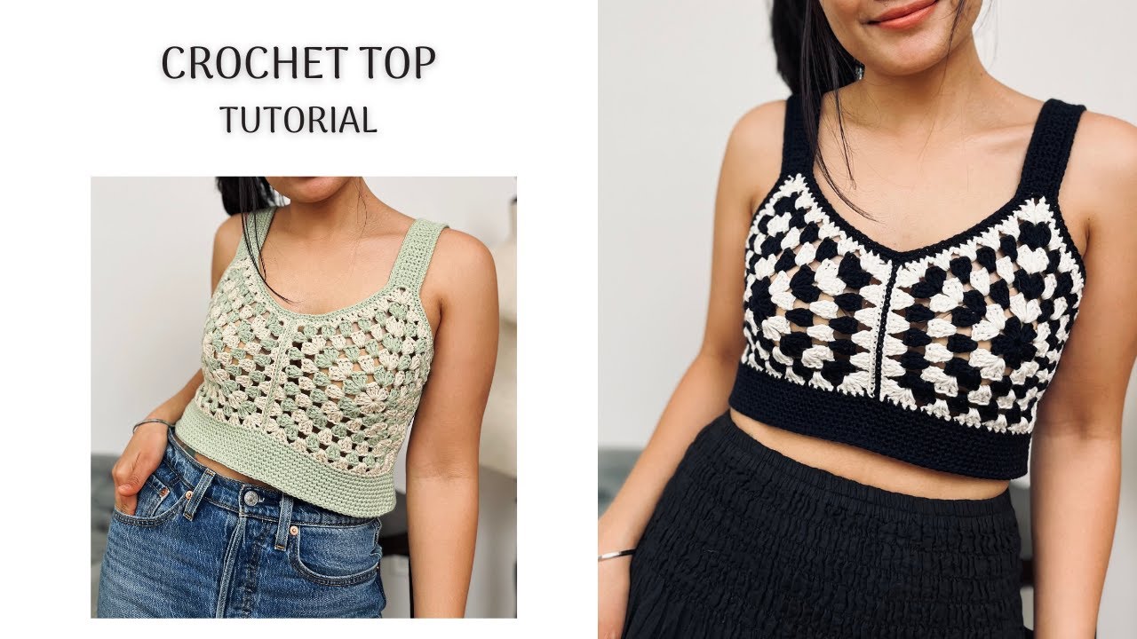 DIY Crochet Pentagon Top - Easy Summer Pattern #crochettop #crochettutorial