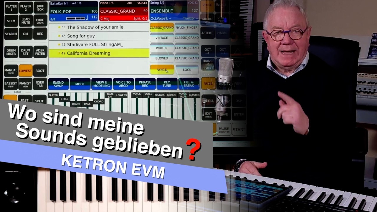 Wo sind meine Sounds & Registrierungen geblieben?
