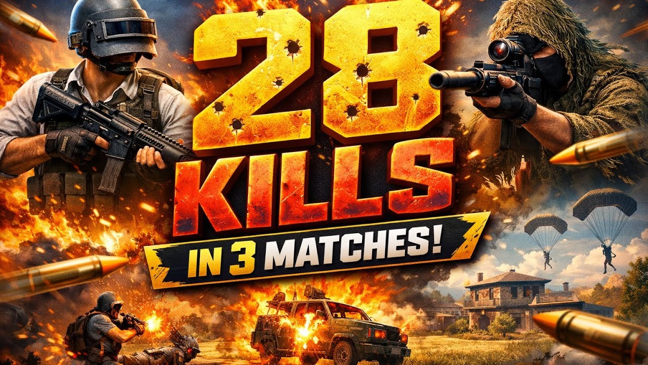 28 kills in there matches pubg mobile🔥