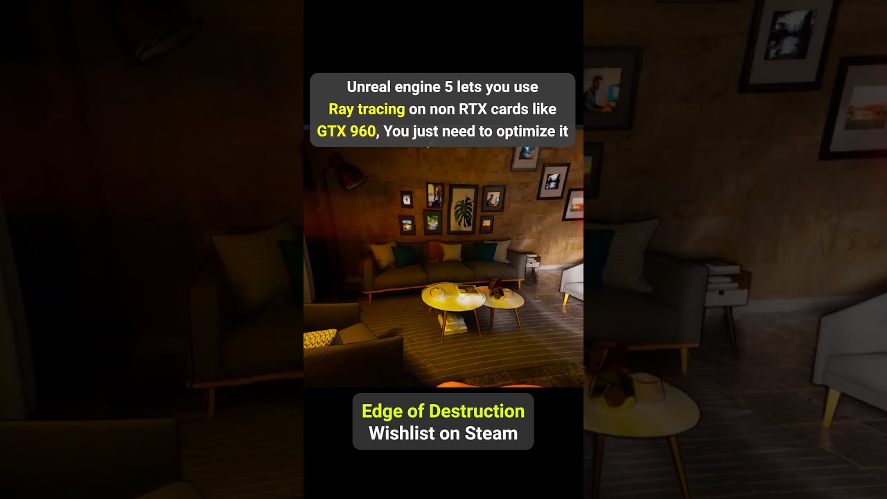 UE5 lets you use Ray tracing on NON RTX Cards #shorts
