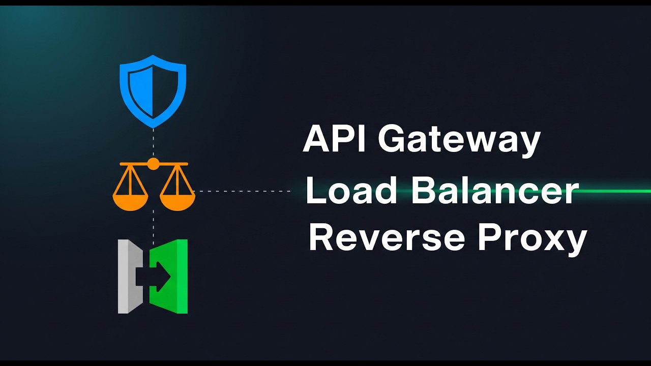 API Gateway vs Load Balancer vs Reverse Proxy — What's the Difference?