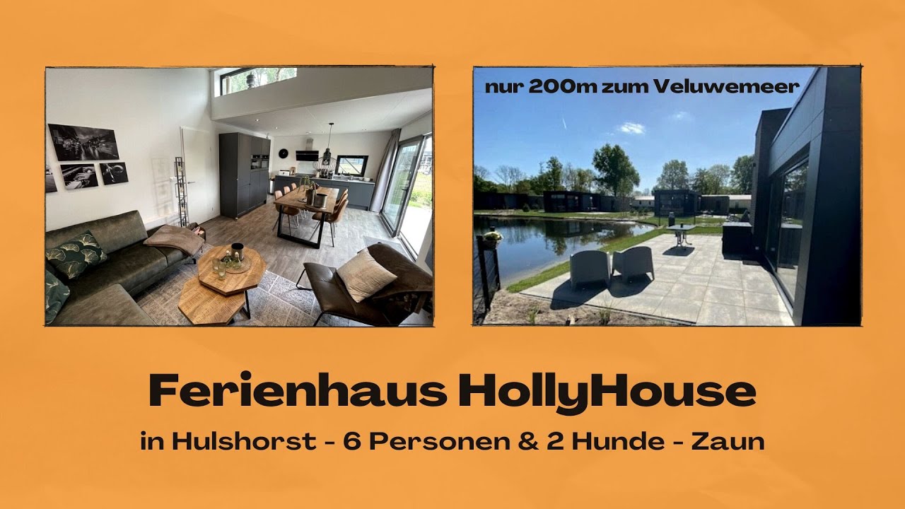 Roomtour: Ferienhaus HollyHouse, nur 200m zum Veluwemeer in Hulshorst (EuroParcs Bad Hoohuizen)