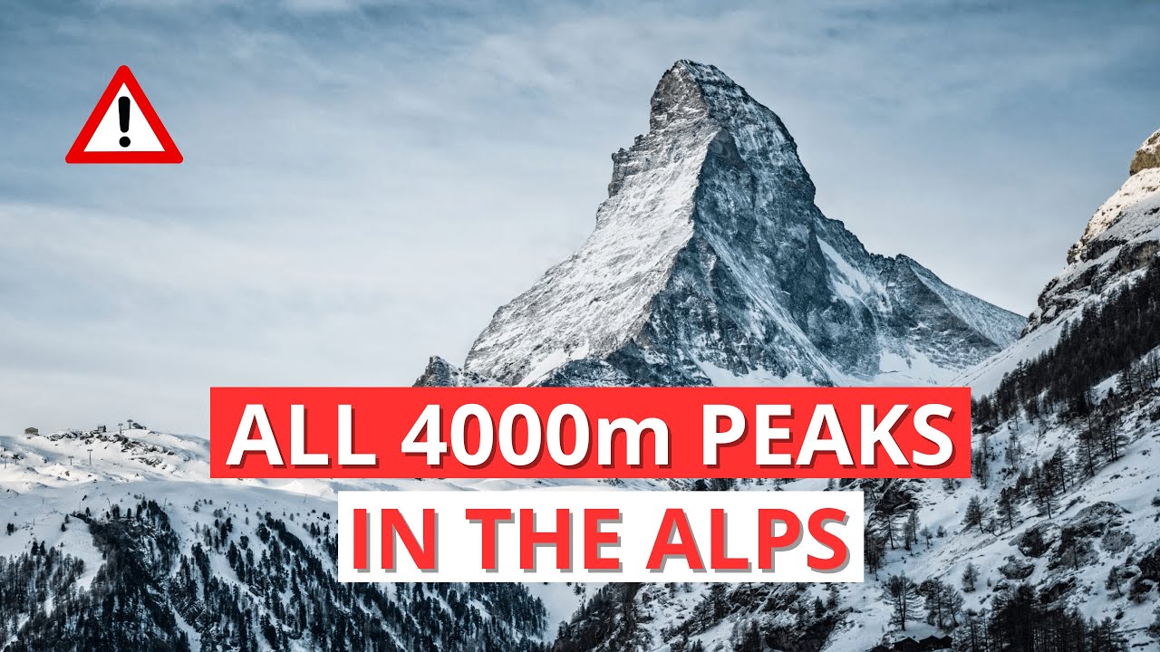 All 4000m Peaks in the Alps 🏔️ | Highest Mountains of Europe