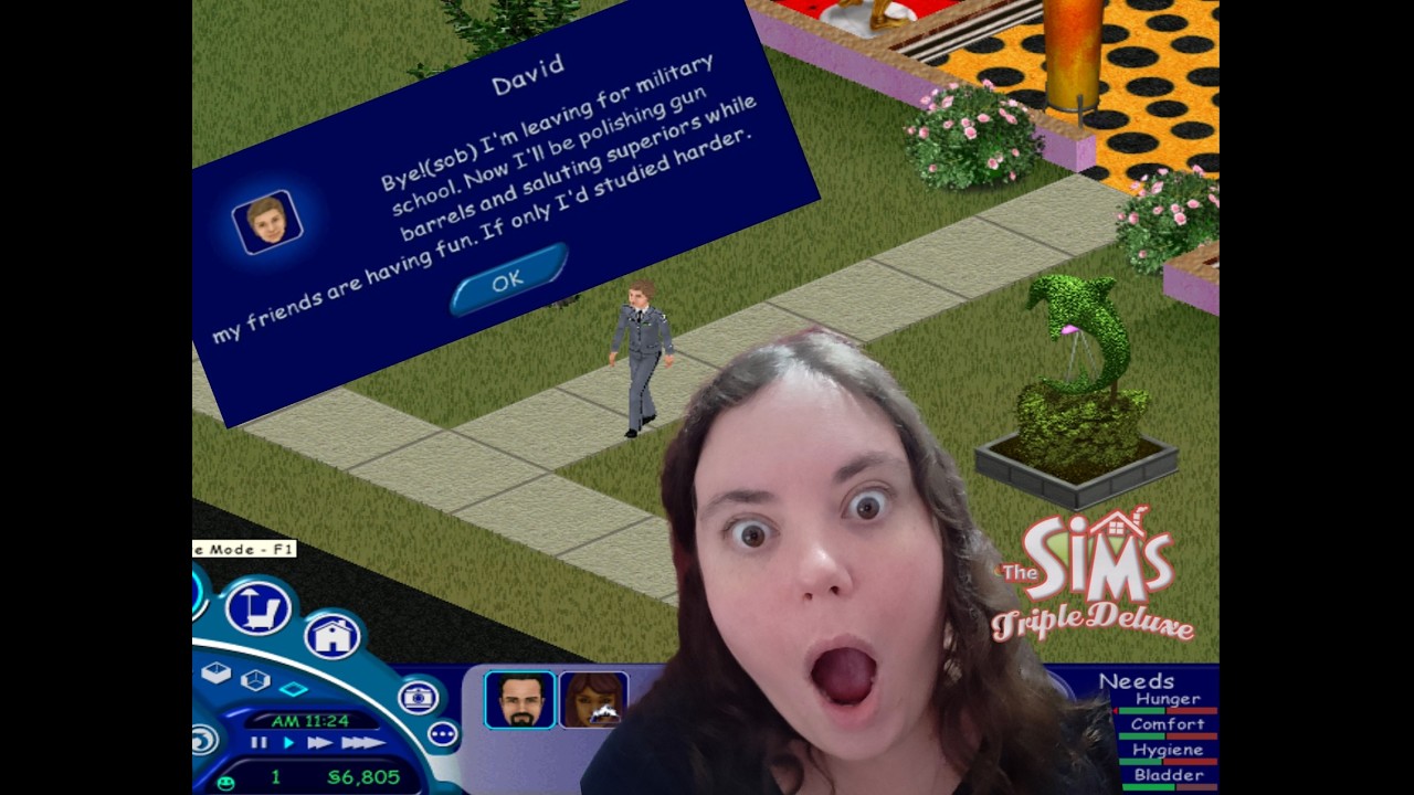 Sim kid sent to military school