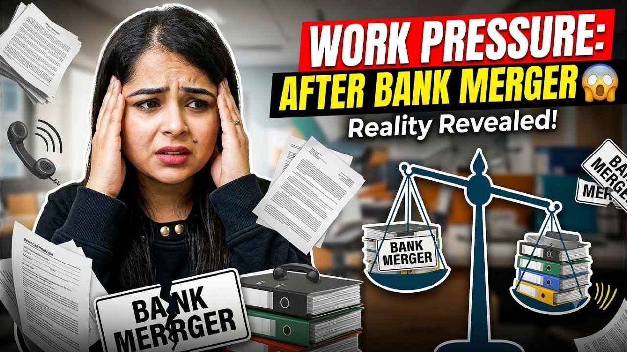Work Pressure After Merger Of Banks?? Kya Hai Sachai?