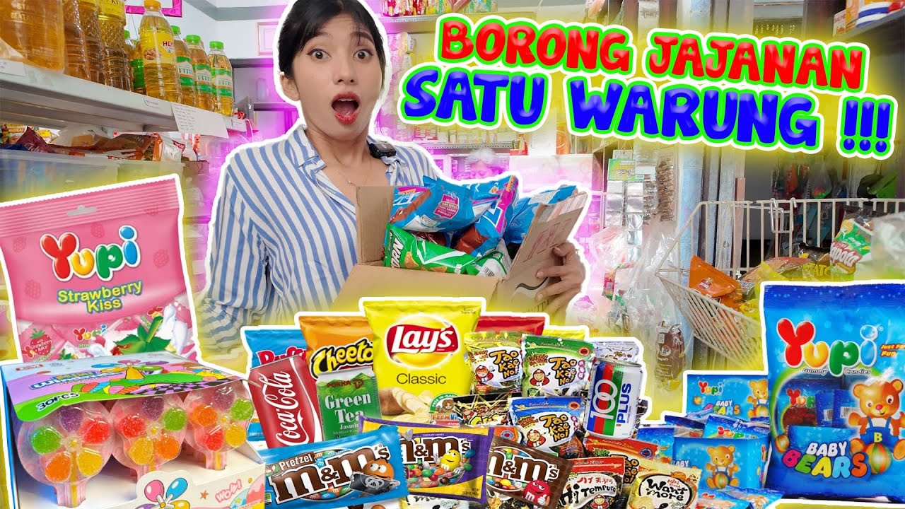 MAMI BORONG JAJANAN SATU WARUNG SAMPE BANYAK BANGET!! SEMUANYA LANGSUNG DIBELI #viralvideo