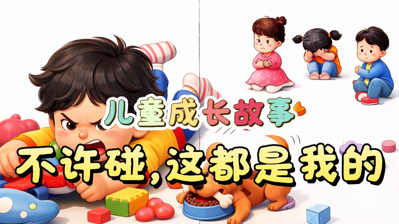 儿童故事《不许碰，这都是我的》｜学会分享的儿童成长故事｜儿童睡前故事｜ 晚安故事｜亲子共读｜幼儿情绪启蒙｜儿童绘本故事｜Bedtime Story for Kids｜幼儿故事｜故事频道｜儿童卡通动画
