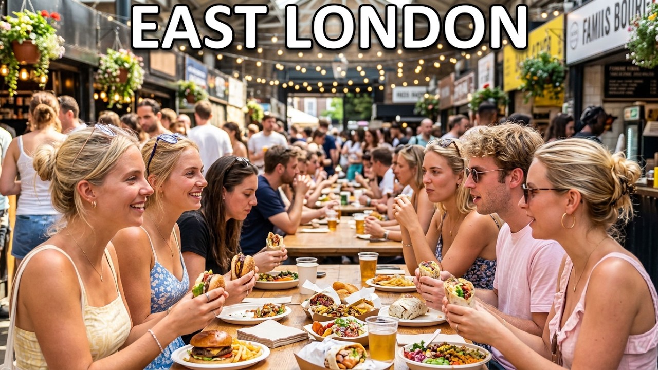 🇬🇧 LONDON WALK 🔥 East London&rsquo;s Most Vibrant Streets | Spitalfields, Brick Lane & Shoreditch 4K